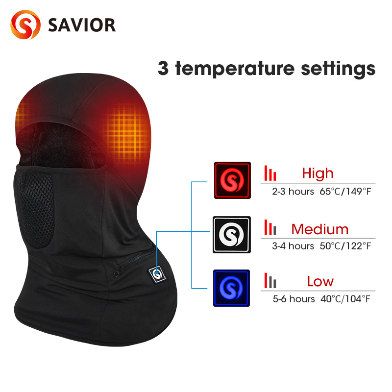 Balaclava Ski Mask - Savior Heat Heating Ski Mask With