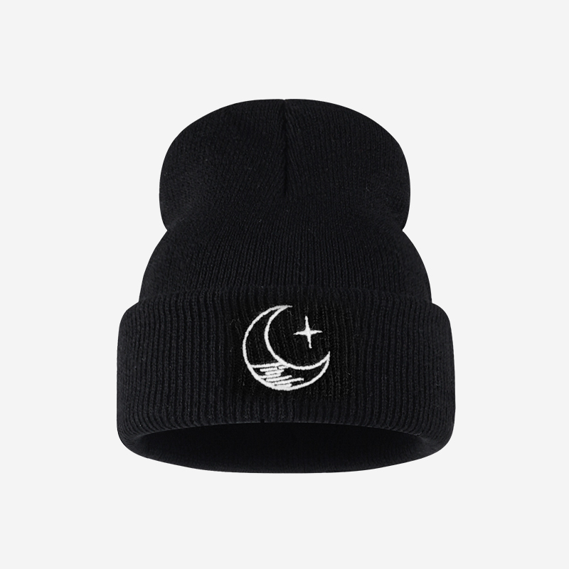 Knit Beanie Hat Warm - Knitted Hat for 1–3-Year-Olds: Cute Star-and-Moon