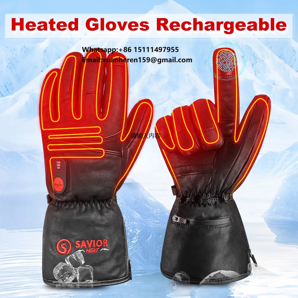 Hand Warmer Electric - Heated Leather Gloves Men Women Winter