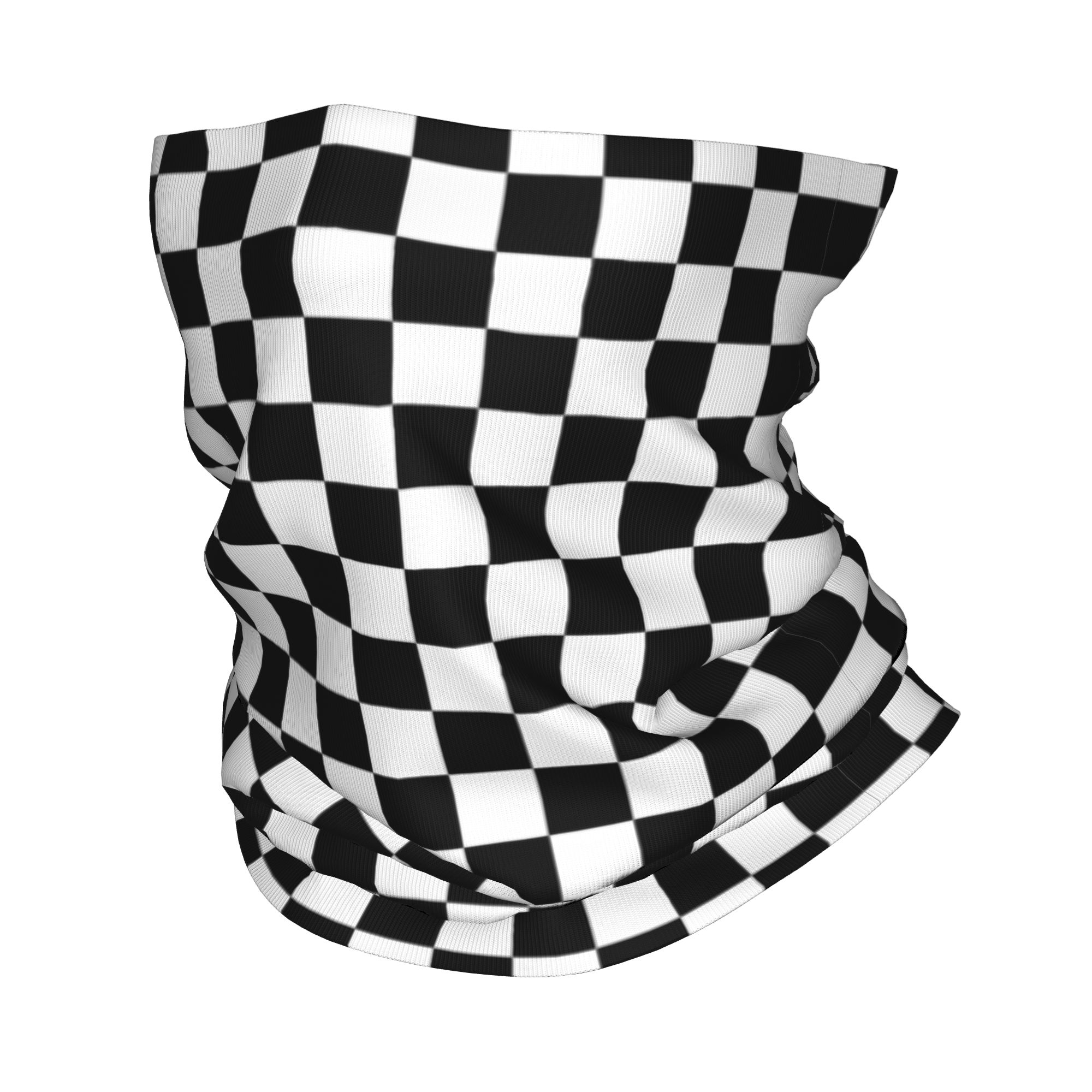Neck Gaiter Fleece - Custom Racing Checkered Motor Neck Gaiter