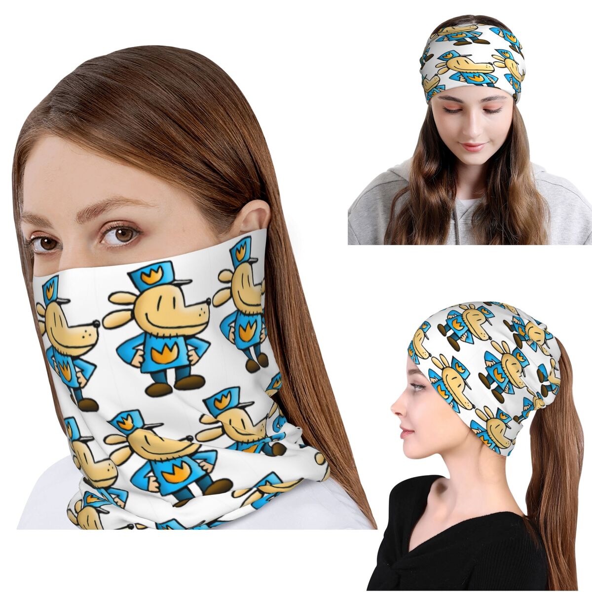 Knit Beanie Hat Warm - Dog Man Comedic Graphic Novel Bandana