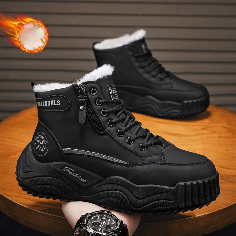 Waterproof Winter Boot - Men's Winter Snow Boots Thermal Anti-freeze