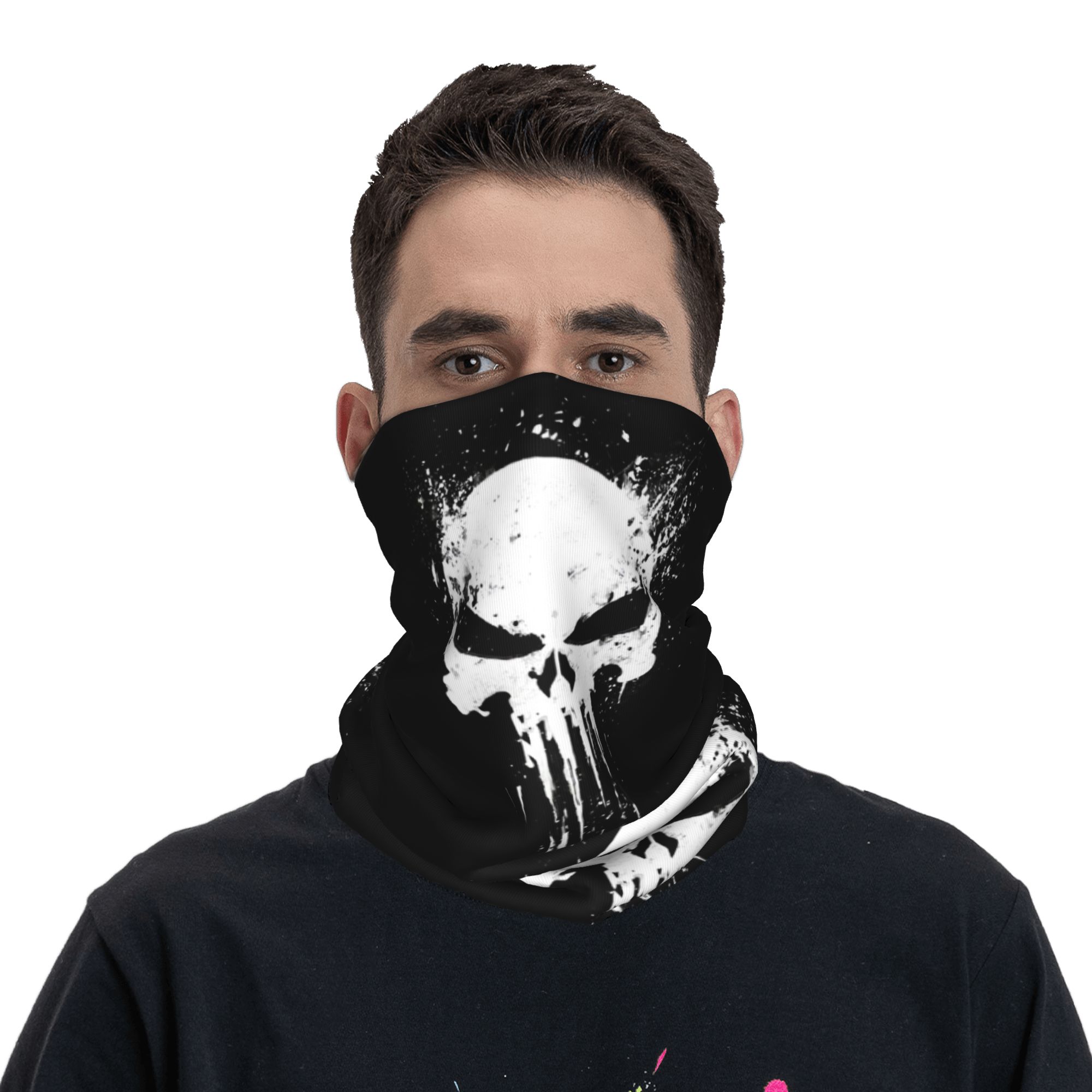 Custom Skeleton Skull Bandana  - Neck Gaiter Fleece 评论和价格