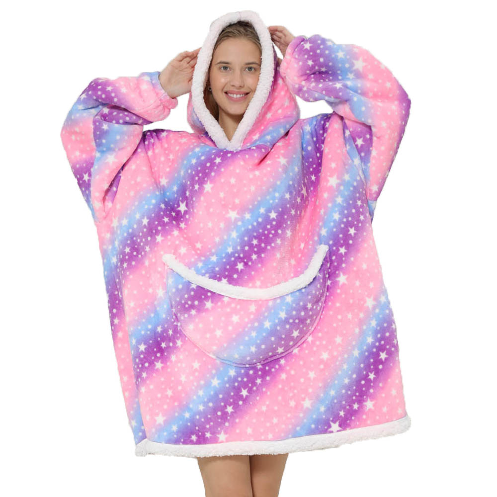 Lazy Hoodie Blanket Oversized  - Sherpa Hoodie Fleece 评论和价格