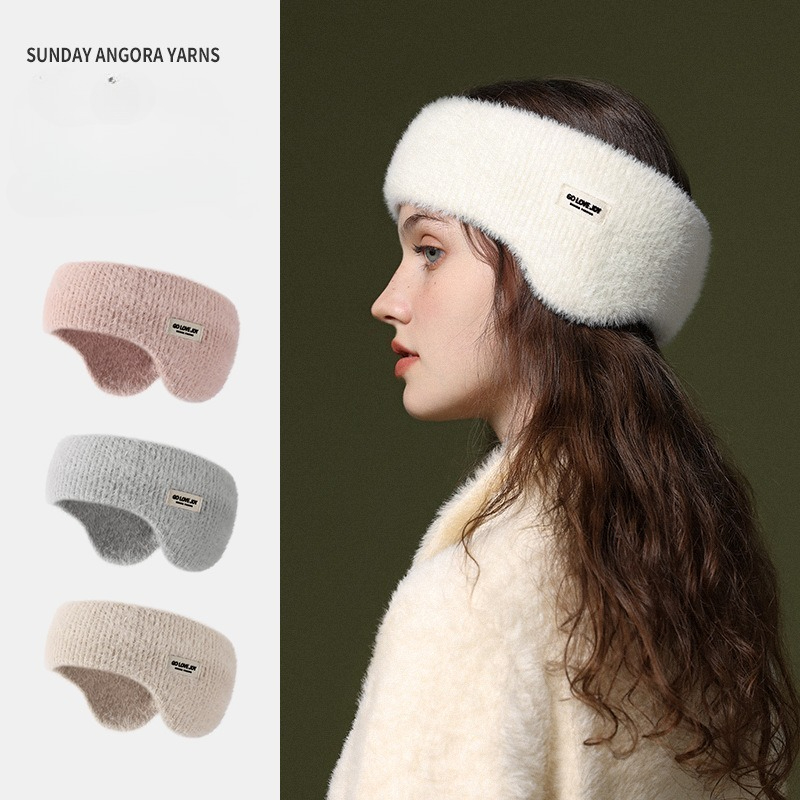 Winter New Knitted Ear Muffs f - Winter Headband Fleece 评论和价格