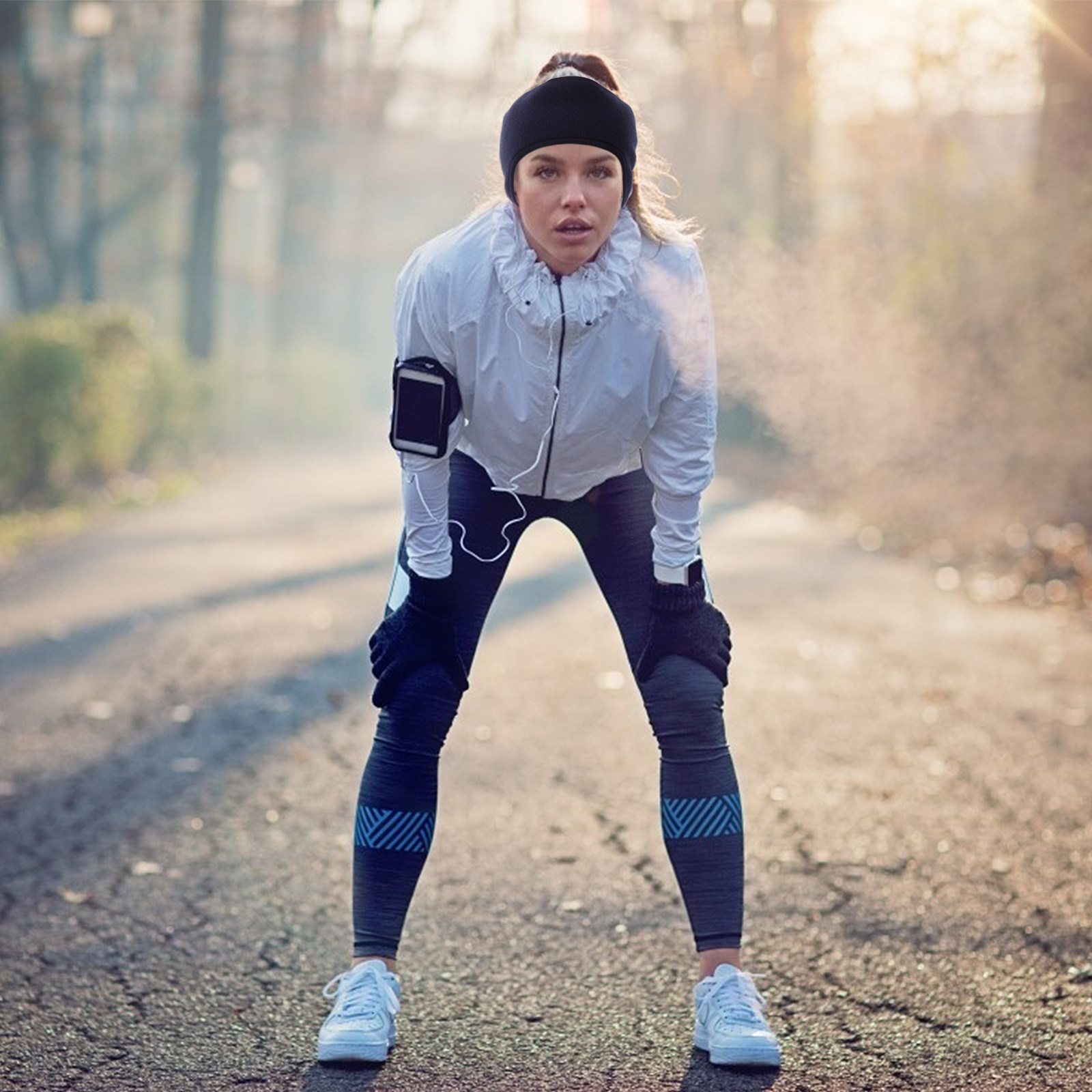 2Pcs Windproof Warm Headband P - Fleece Ear Warmer Band 评论和价格
