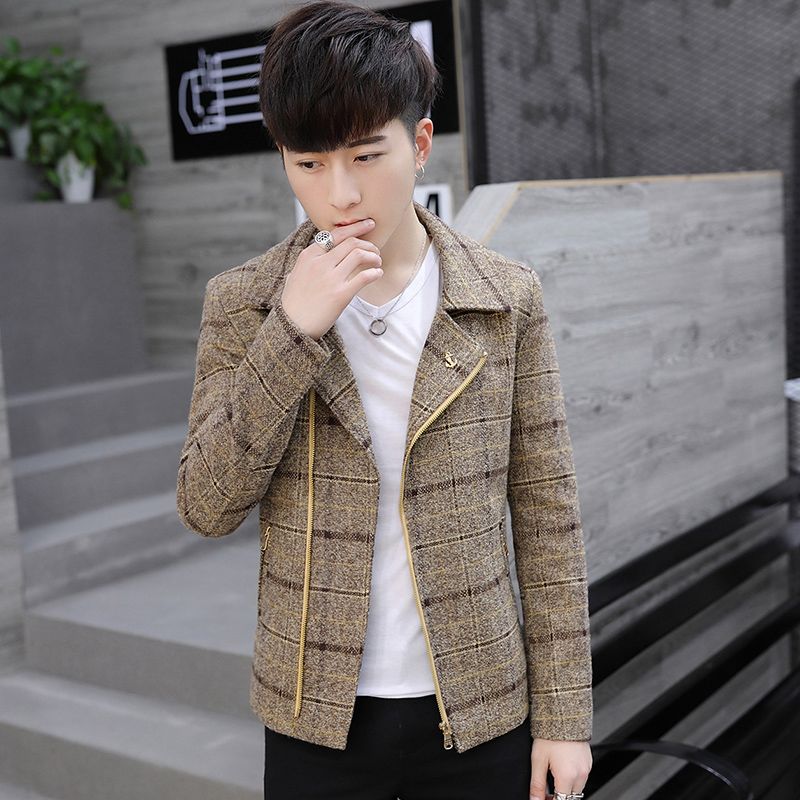 Men's Short Wool Blend Peacoat - Wool Coat Peacoat 评论和价格