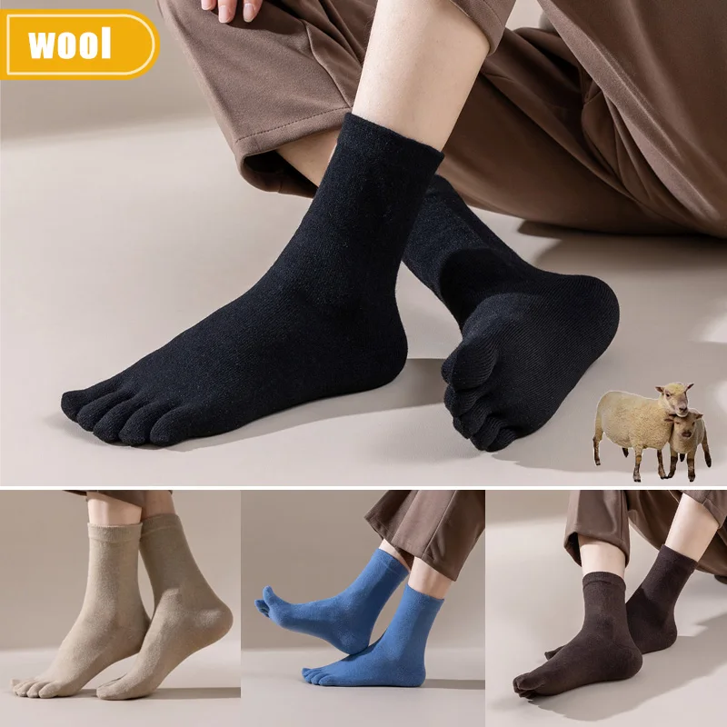 Mans Wool Five Finger Socks Sh - Thermal Sock Wool 评论和价格