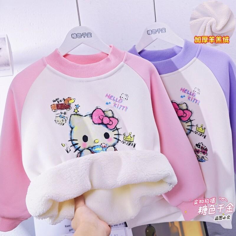 Sanrio Hello Kitty Girls Fleec - Sherpa Hoodie Fleece 评论和价格