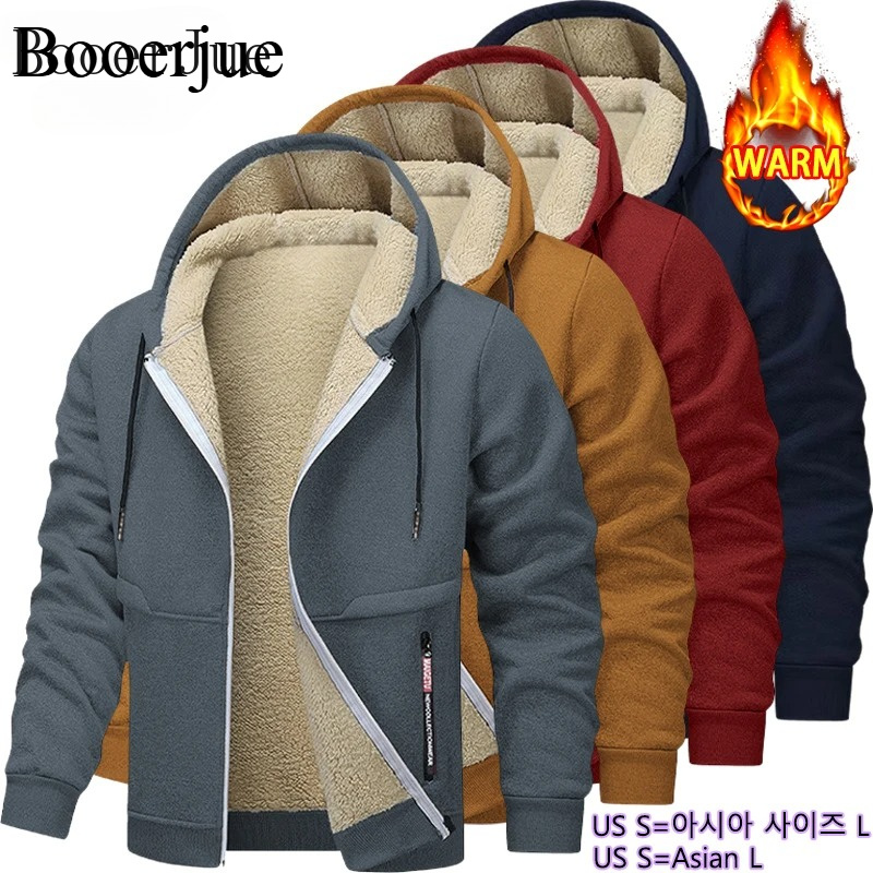 Thick Sherpa Lined Hooded Zipp - Sherpa Hoodie Fleece 评论和价格