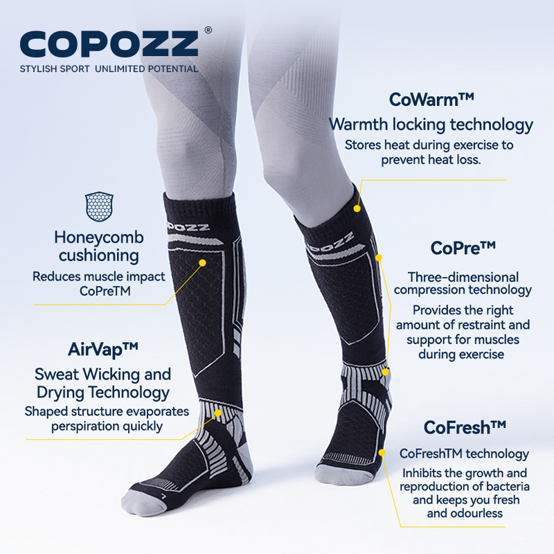 COPOZZ New Winter Ski Socks Me - Thermal Sock Wool 评论和价格