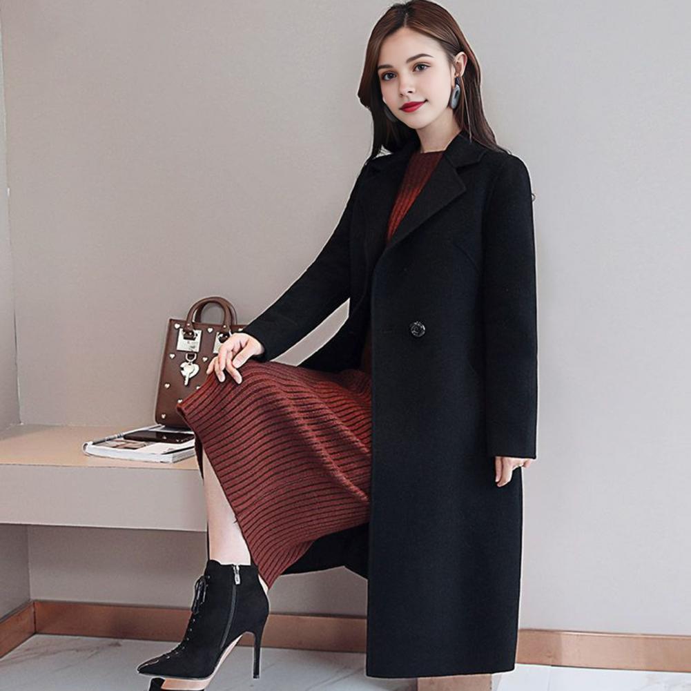 2025 Elegant Women Woolen Coat - Wool Coat Peacoat 评论和价格