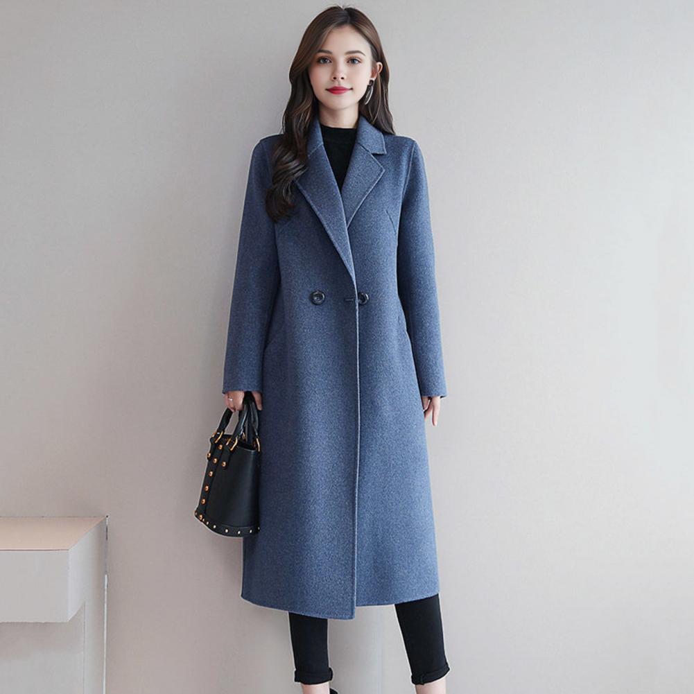 2025 Elegant Women Woolen Coat - Wool Coat Peacoat 评论和价格