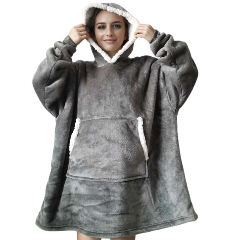 Wearable Adult Super Soft Flan - Sherpa Hoodie Fleece 评论和价格