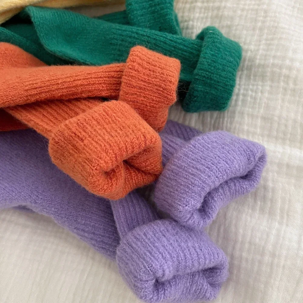 Solid Color Women Winter Thick - Thermal Sock Wool 评论和价格