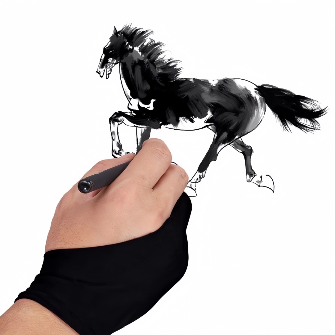 Anti-Smudge Drawing Glove for  - Touch Screen Gloves 评论和价格