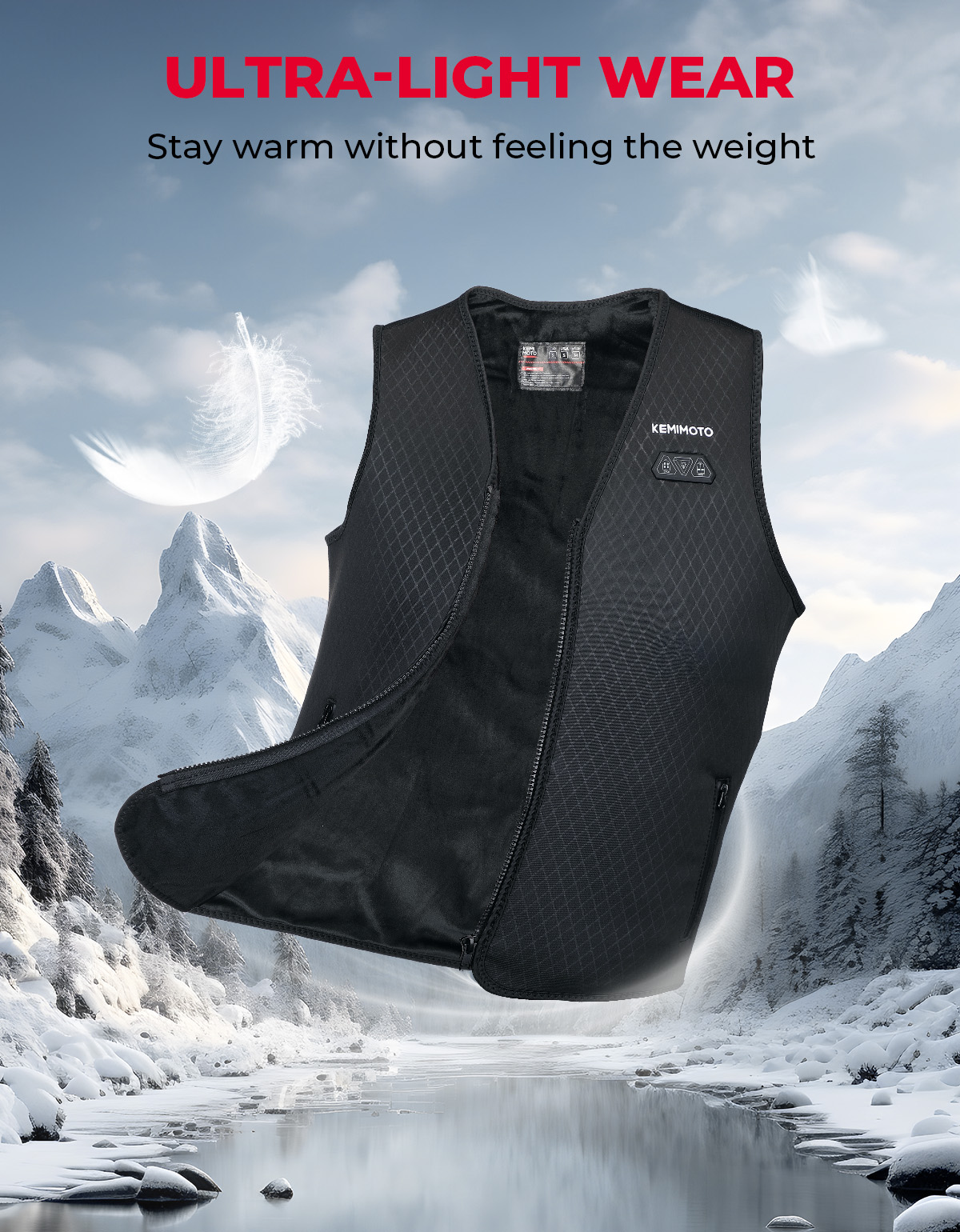 Lightweight Heated Vest USB Po - Heated Vest Battery 评论和价格