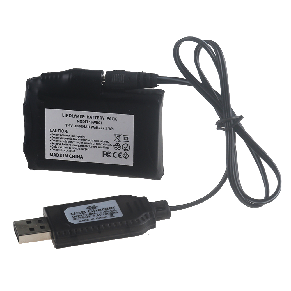 7.4V Li-Polymer 3000mah Batter - Heated Vest Battery 评论和价格