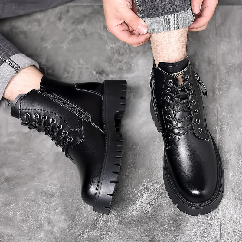 Men Classic Genuine Leather Bo - Waterproof Winter Boot 评论和价格