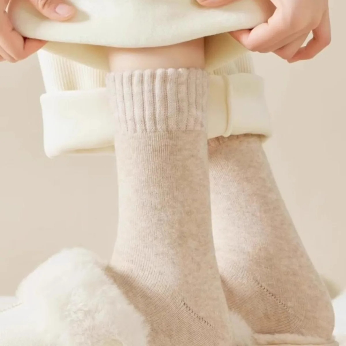 1 Pair Winter Warm Thermal Soc - Thermal Sock Wool 评论和价格