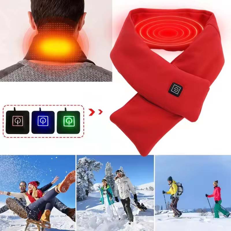 USB Women Men Heating Scarf Te - Neck Gaiter Fleece 评论和价格