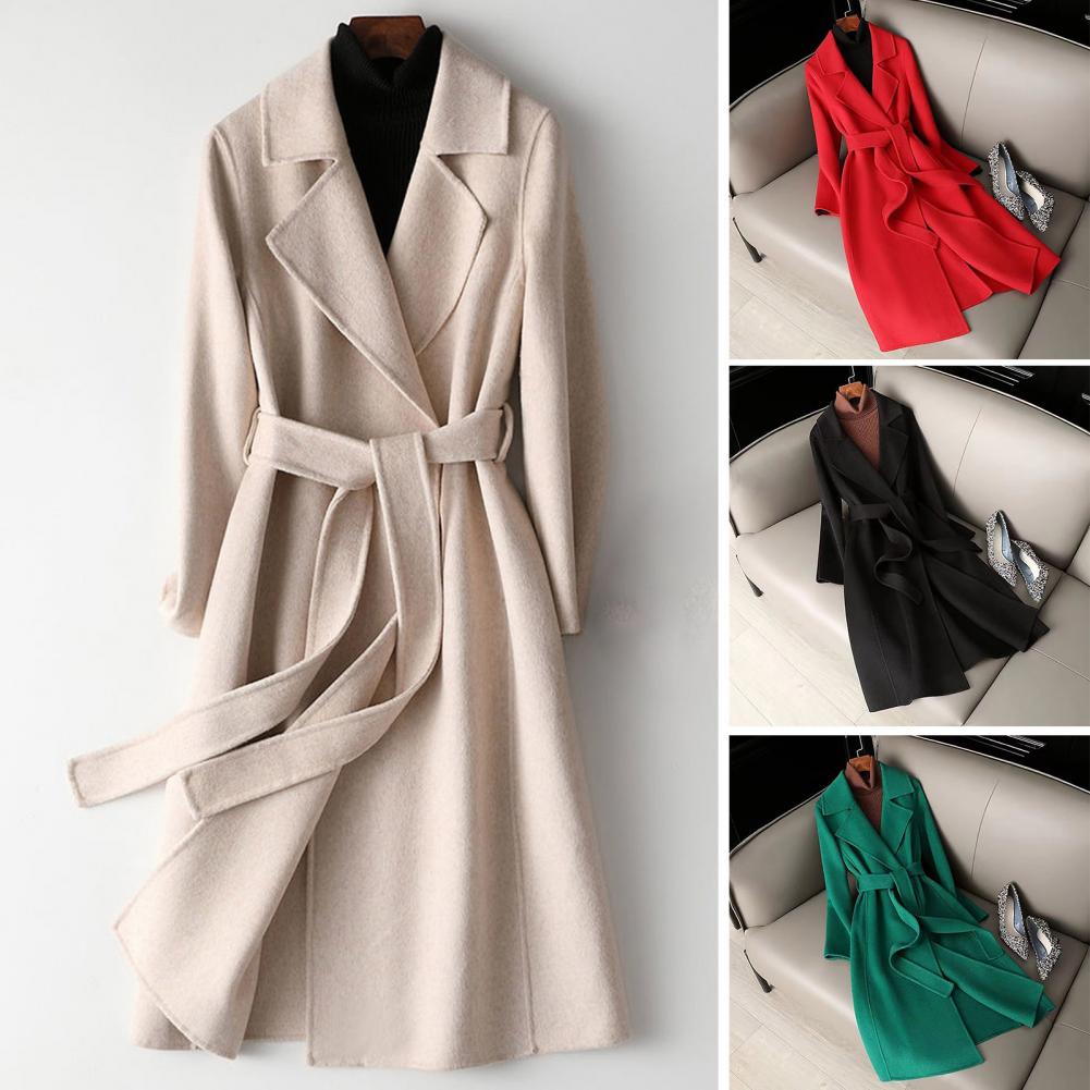 Women Wool Coat Womens Long Wo - Wool Coat Peacoat 评论和价格