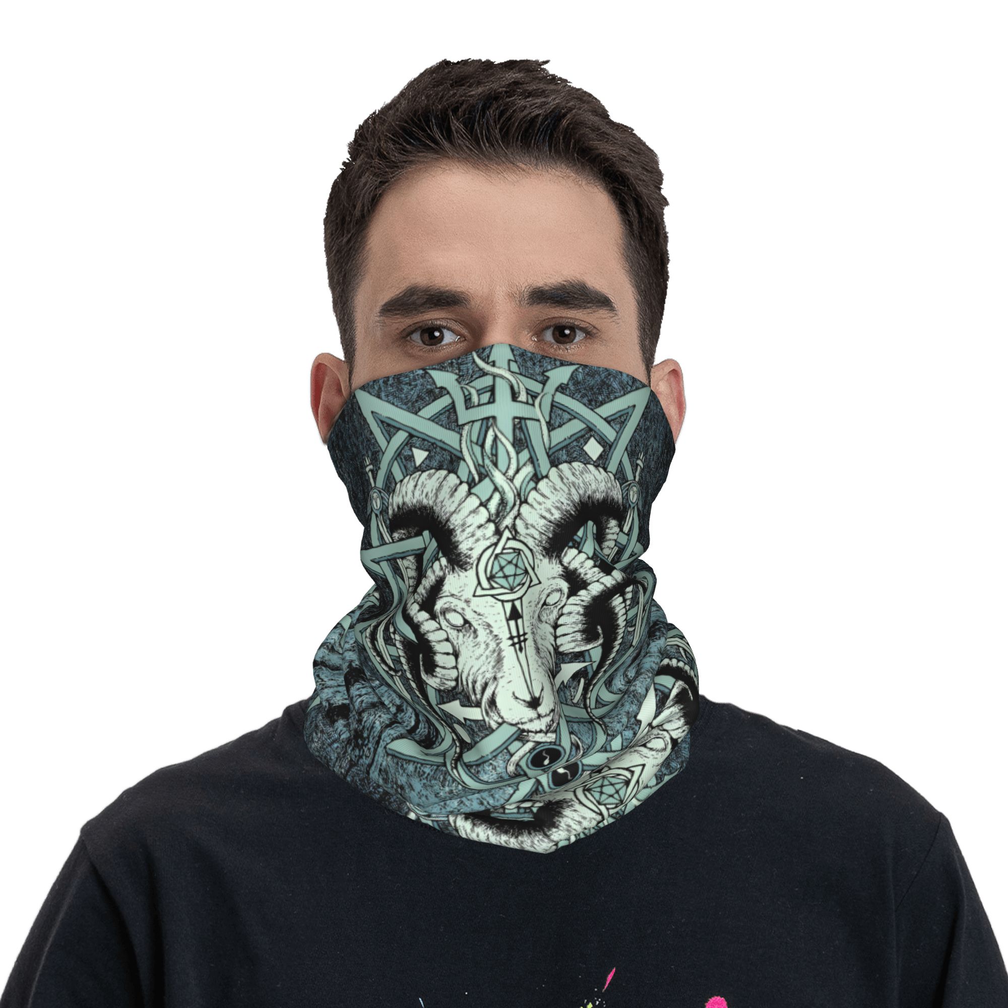 Custom The Sabbatic Goat Bapho - Neck Gaiter Fleece 评论和价格