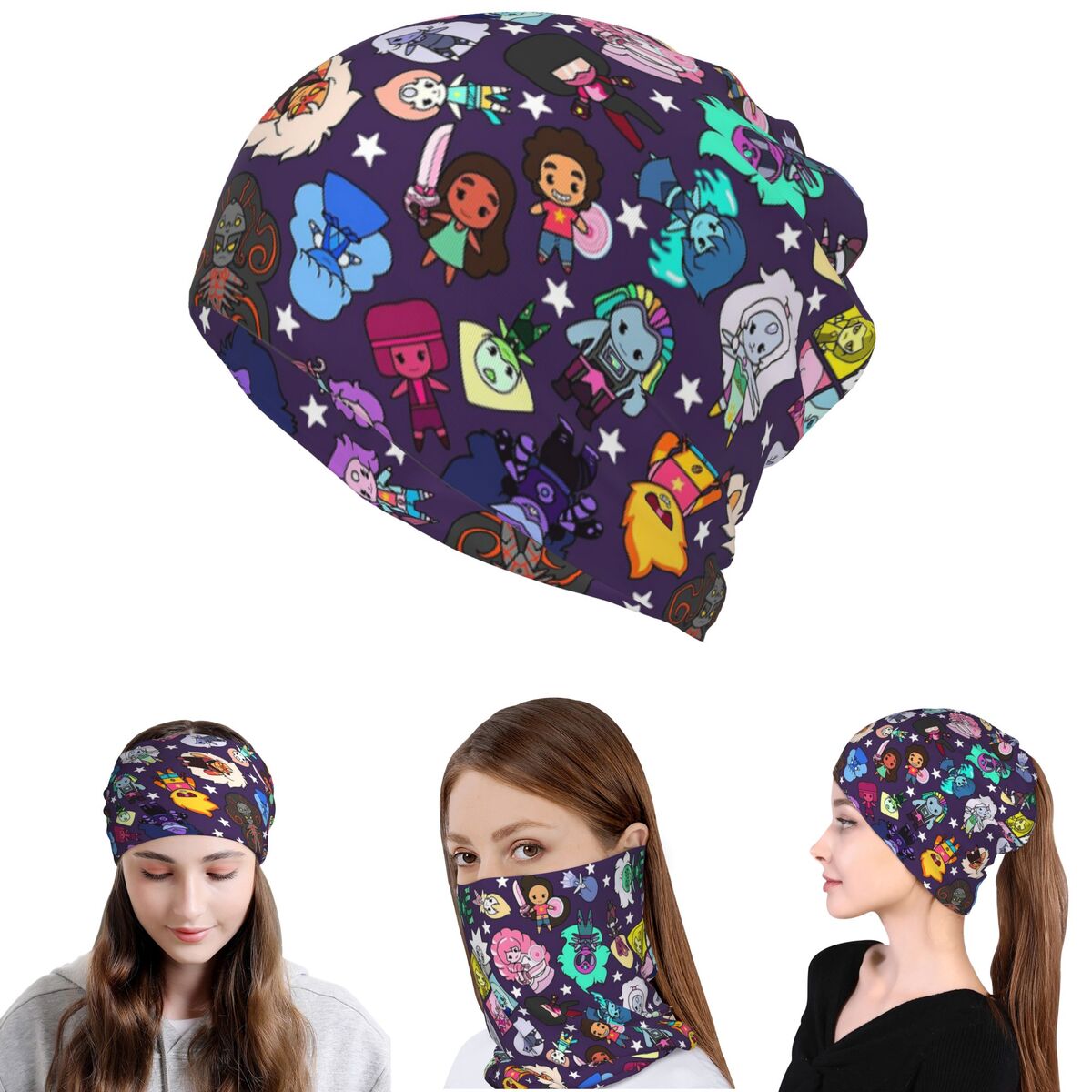 Crystal Gems Steven Universe B - Knit Beanie Hat Warm 评论和价格