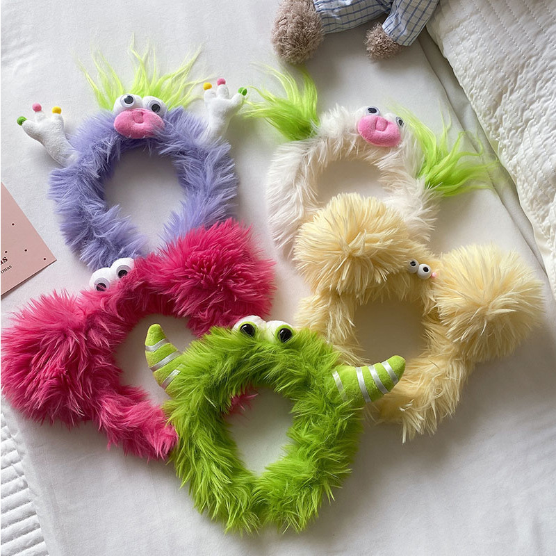 Funny Plush Headbands For Wome - Winter Headband Fleece 评论和价格