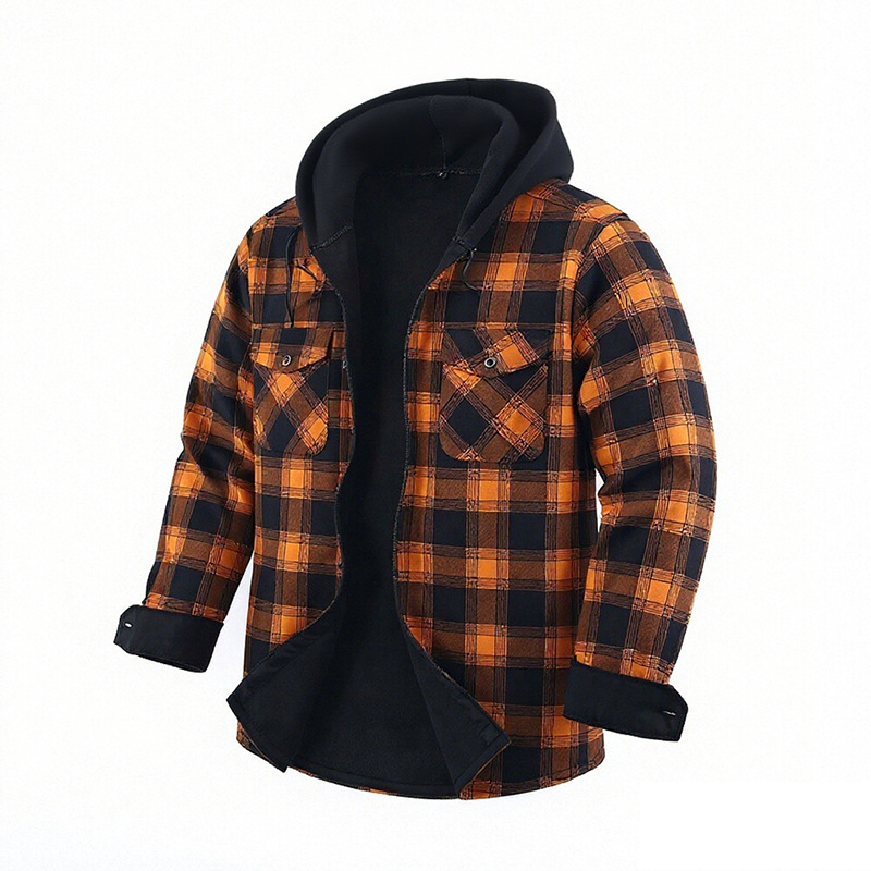 QICHE Fleece Lined Thick Flann - Flannel Shirt Lined 评论和价格