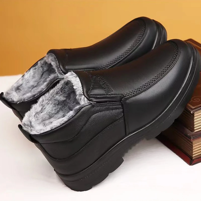 Winter Men's Ankle Boots Plush - Waterproof Winter Boot 评论和价格