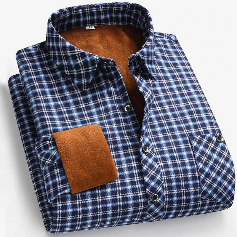 2026 Autumn and Winter Men's F - Flannel Shirt Lined 评论和价格