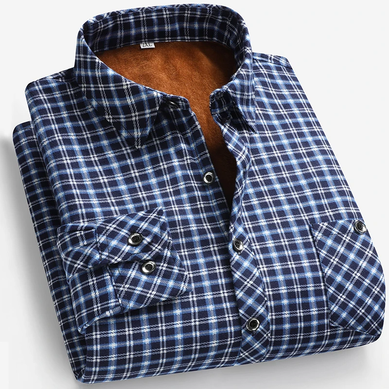 2026 Autumn and Winter Men's F - Flannel Shirt Lined 评论和价格