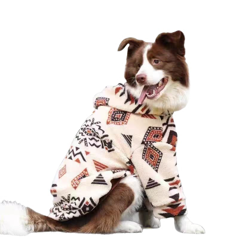 Winter Warm Hooded Dog Coat Sh - Sherpa Hoodie Fleece 评论和价格