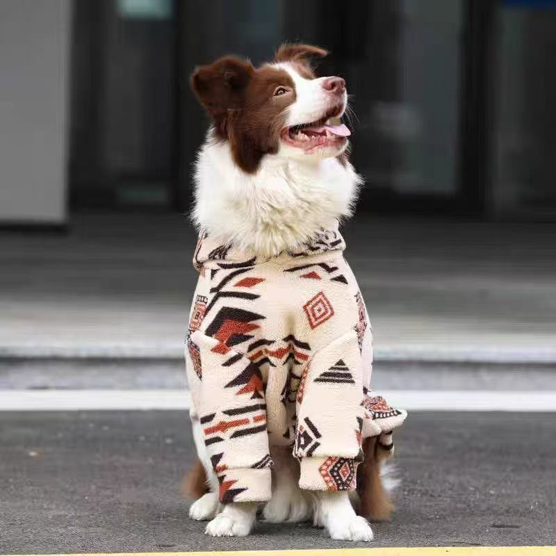 Winter Warm Hooded Dog Coat Sh - Sherpa Hoodie Fleece 评论和价格