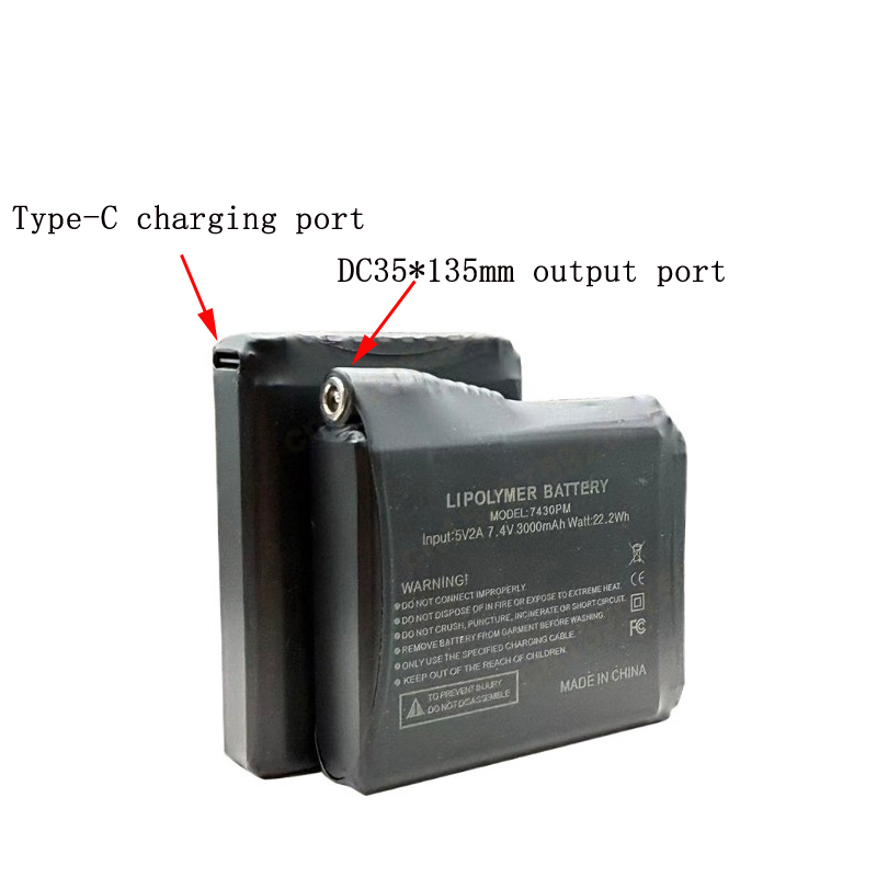 7.4V 3000mah Heated Gloves Bat - Heated Vest Battery 评论和价格