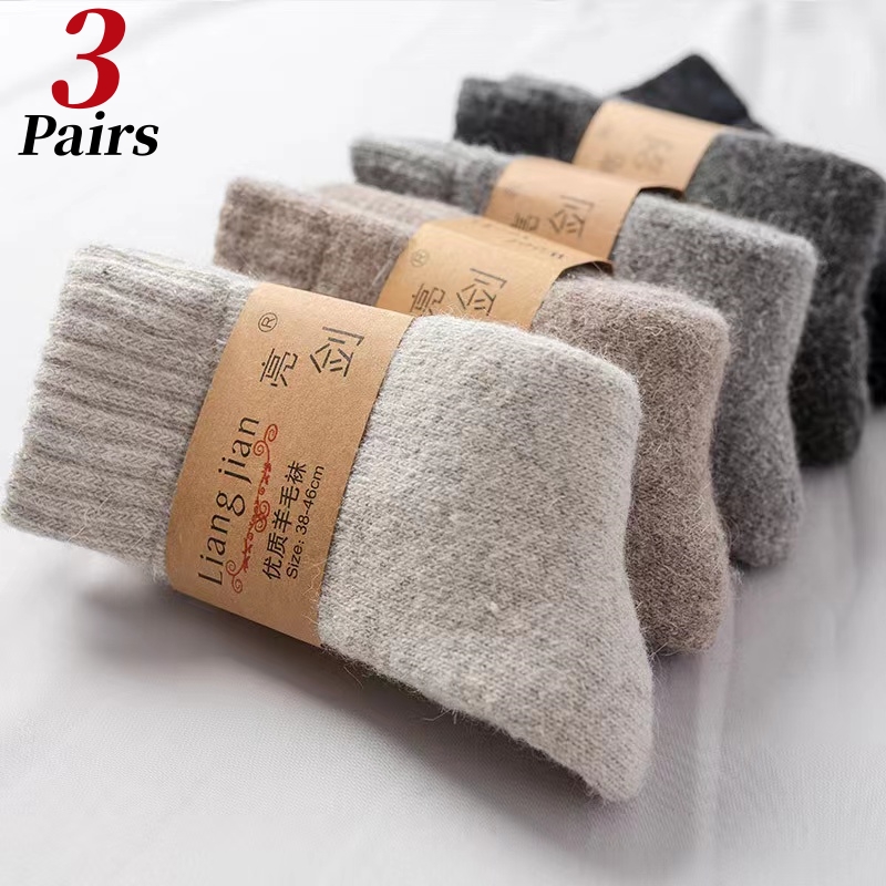 3Pairs/Men's Socks Winter Warm - Thermal Sock Wool 评论和价格