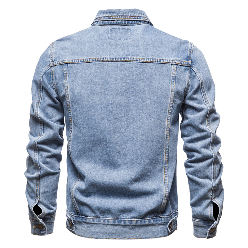 2025 Autumn Men Solid Denim Ja - Down Jacket Packable 评论和价格
