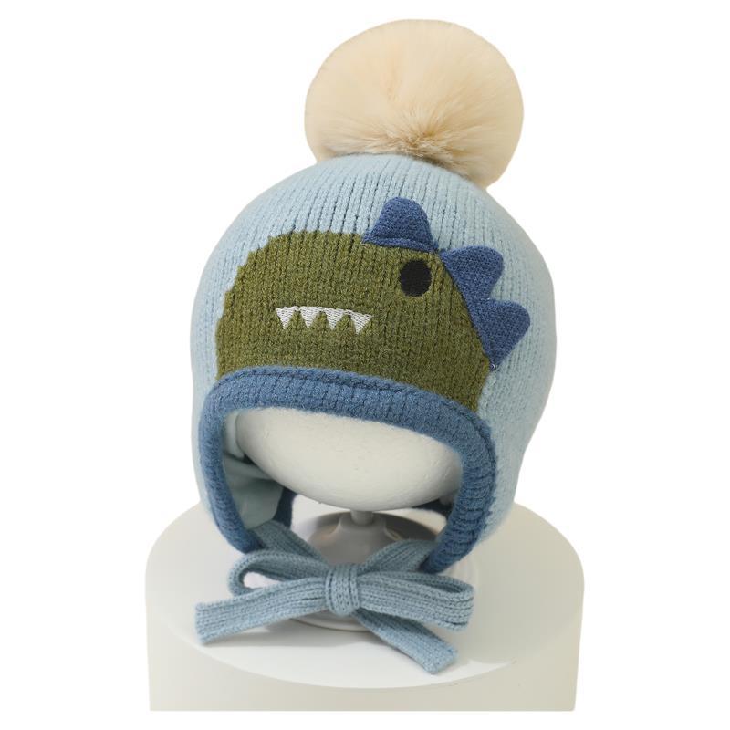 Cute Cartoon Animals Pompom Ha - Knit Beanie Hat Warm 评论和价格