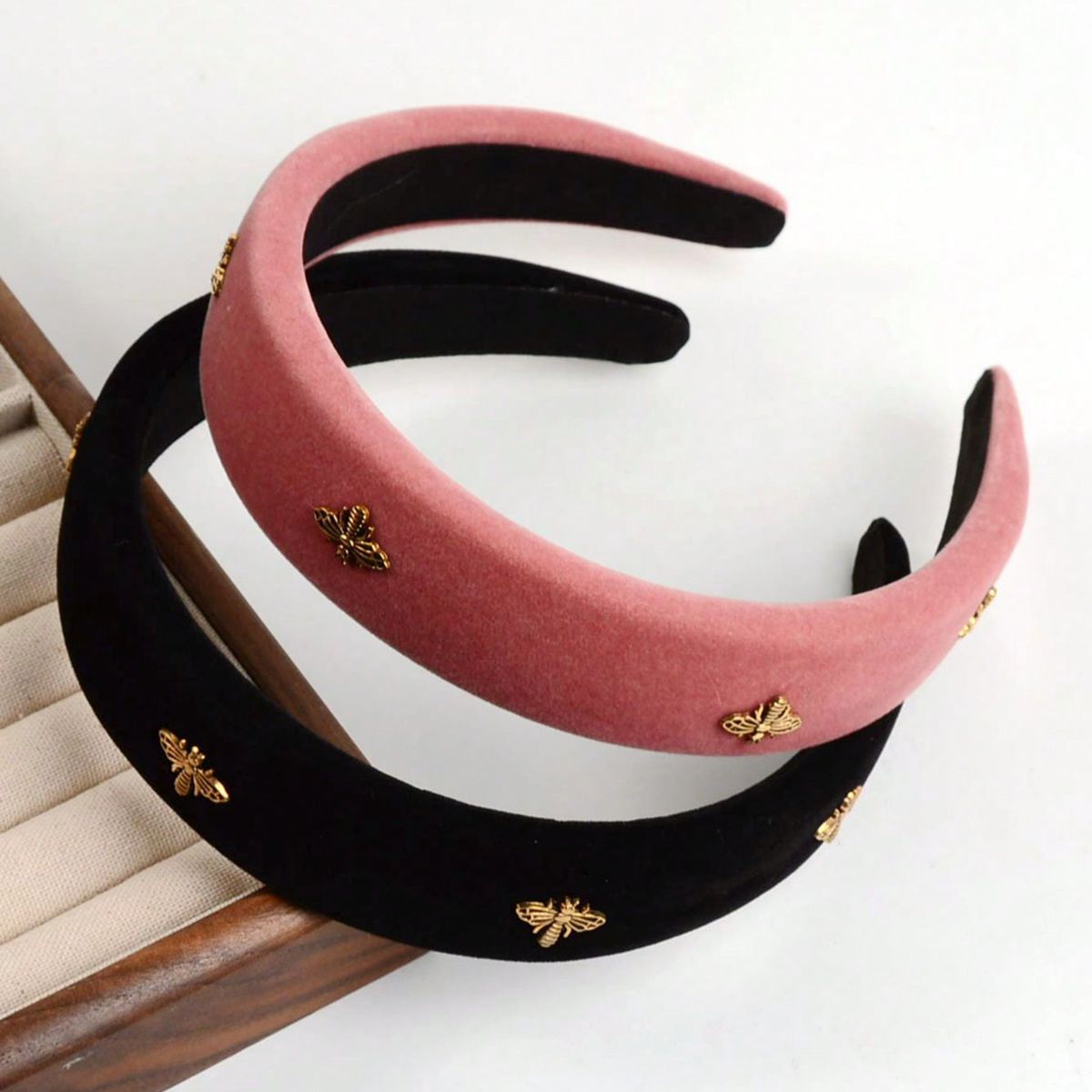 Little Bee Black Velvet Headba - Winter Headband Fleece 评论和价格