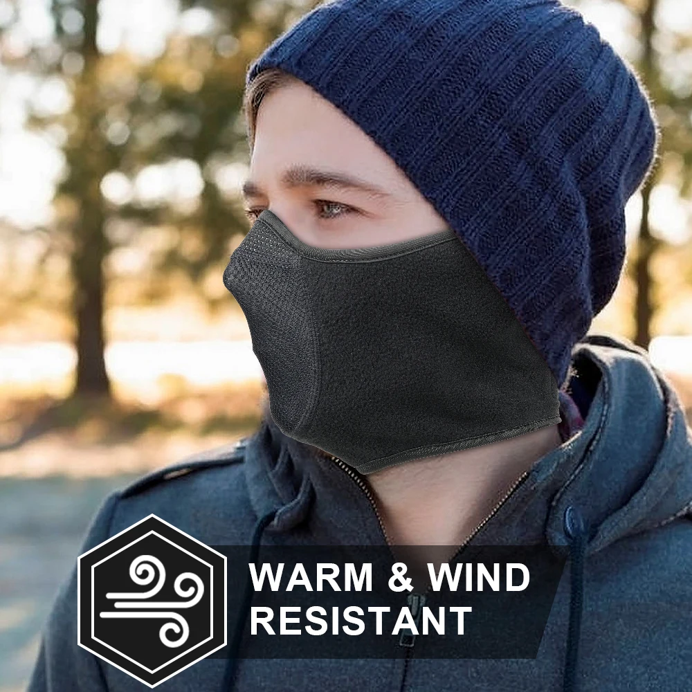 Winter Neck Warmer Ear Cover F - Fleece Ear Warmer Band 评论和价格