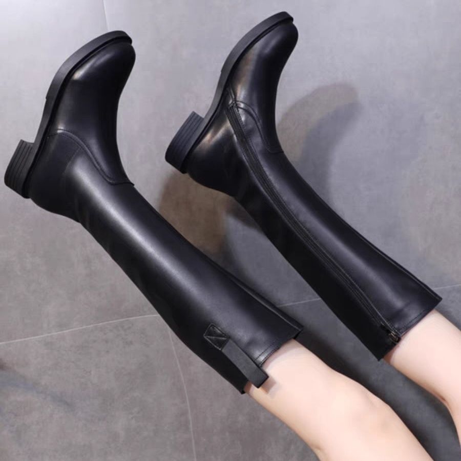 Autumn Winter Fleece-Lined Bla - Waterproof Winter Boot 评论和价格