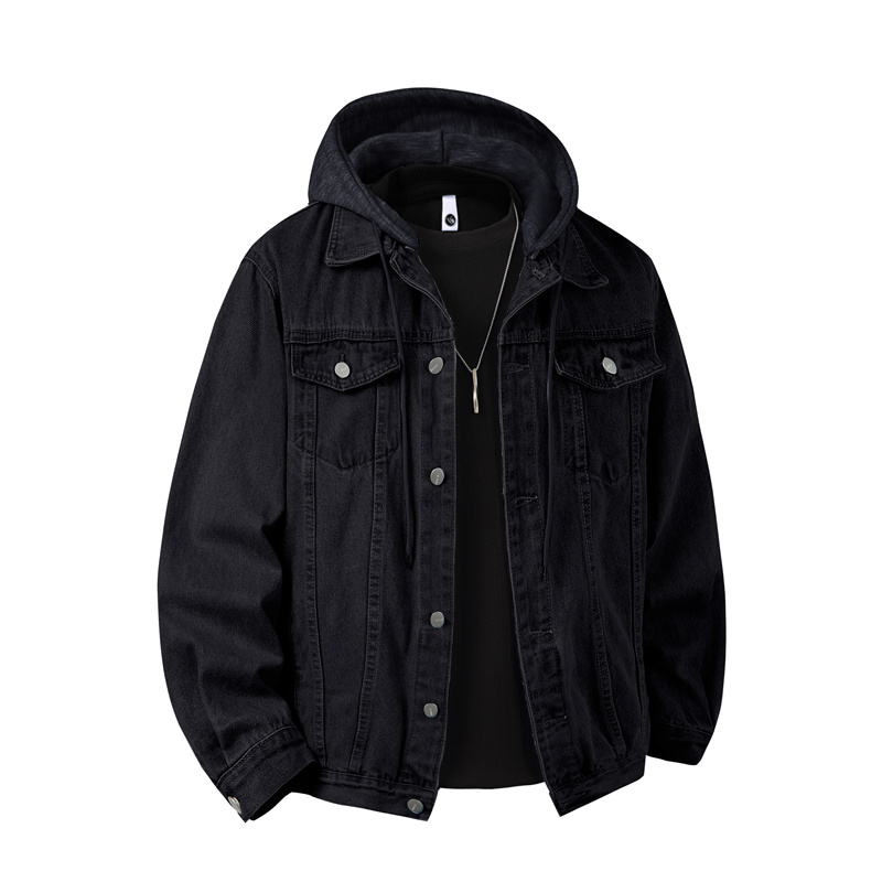 Men Hooded Denim Jacket Men St - Down Jacket Packable 评论和价格